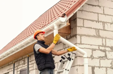 Pose et remplacement de gouttières à Maison-Rouge